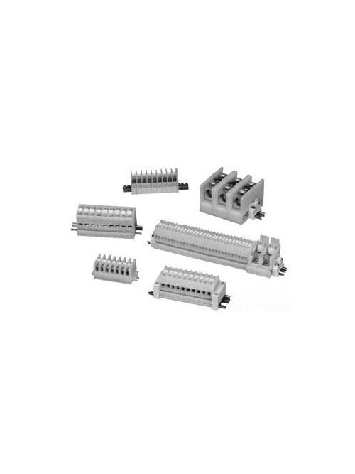 Product image for Square D 9080GP6188BC 600 Volt 40 Amp 18 to 12 AWG 35 mm Din Rail Terminal Block