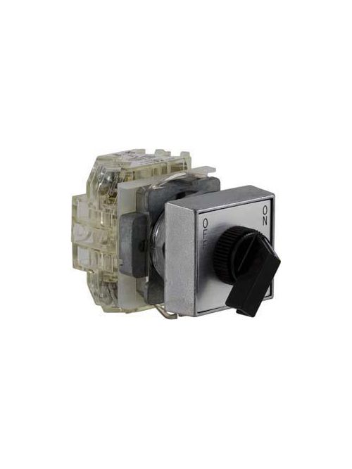 Product image for Square D 9001KXSA125 30 mm 10 Amp 600 VAC/VDC 1NO 1NC 2-Position Round Knob Non-Illuminated Selector Switch