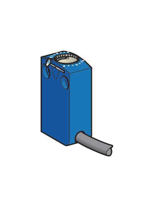 Product image for TES ZCMD41L1 Limit switch body, Limit switches XC Standard, ZCMD, 2NC+2 NO, silver, snap action, connection, 1 m