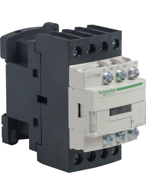 Product image for Square D LC1D1286G7 600 VAC 12 Amp 4-Pole 1NO 1NC Screw Terminal Full Voltage Non-Reversing IEC Contactor
