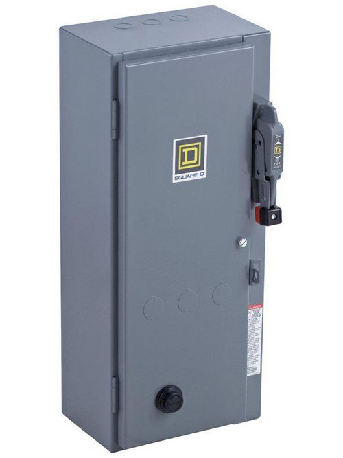 Product image for Square D 8538SDG12V01S 24 VAC 15 Hp 3-Pole NEMA 1 Full Voltage Non-Reversing Combination Starter