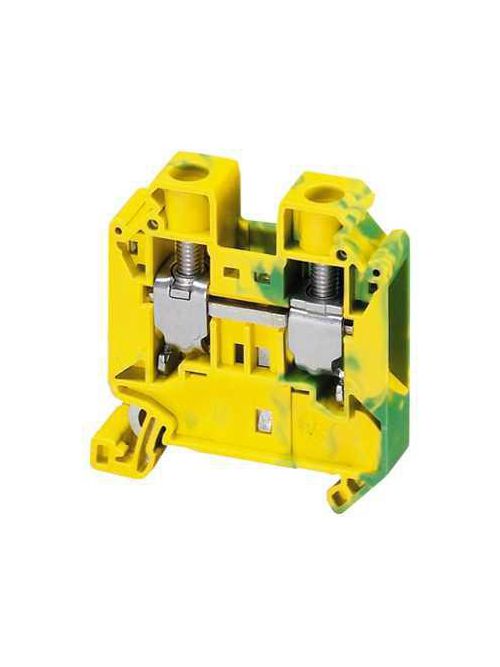 Product image for Square D NSYTRV162PE 16 mm 2-Point Green/Yellow 16 to 4 AWG Solid/Stranded Copper Screw Terminal Block