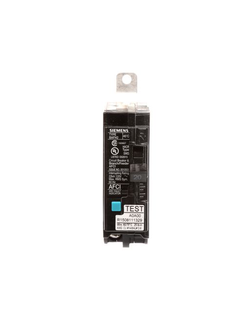 Product image for Siemens BA120AFH BREAKER 20A 1P 120V 22
