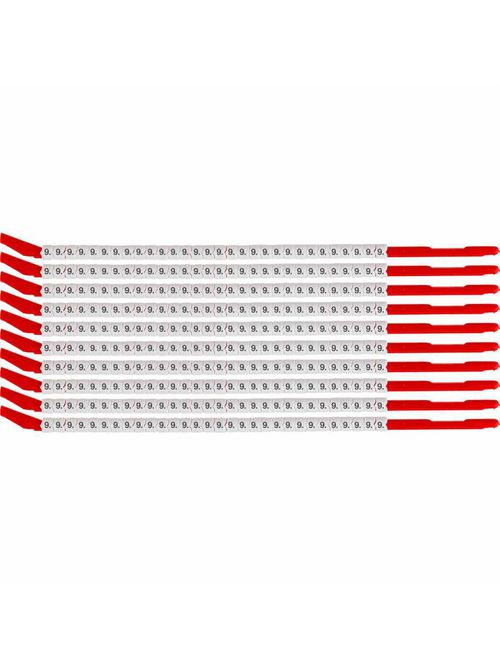 BRADY SCN10-9 Wire Mkr,ClipSlv,9,SC BRADY SCN10-9 Wire Mkr,ClipSlv,9,SC