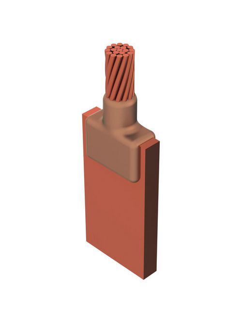 Product image for Erico LDR2QEH Cable to Lug or Busbar, LD, 1/4" x 2", 4/0 Concentric
