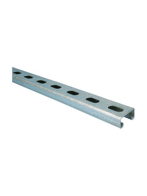 Product image for Caddy C14H1000PG Strut Channel Type C, Slotted, Steel, PG, 10' x 13/16" x 1 5/8" x 14 GA