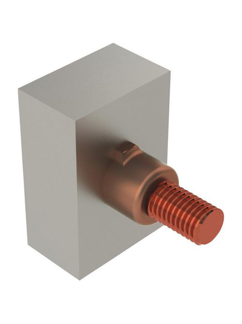 Product image for Erico HVC12 Copper or Steel Stud to Steel Surface, HV, 3/8" Steel Stud