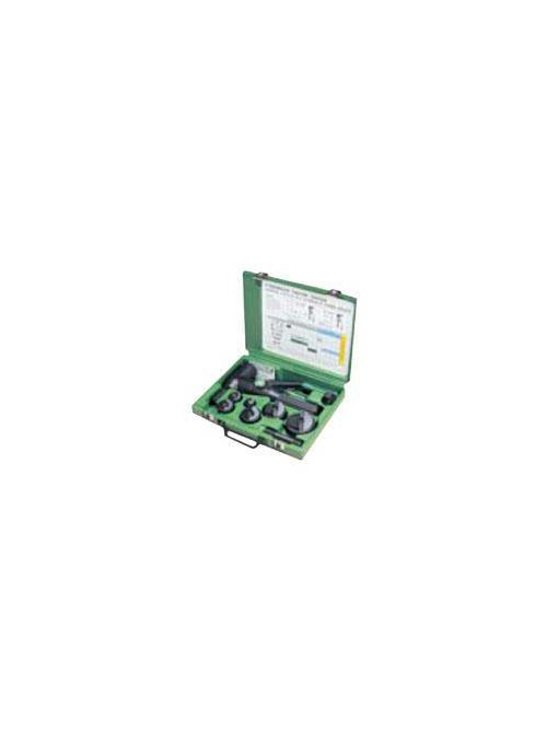 Product image for Greenlee 7904ESB 0.59 x 1.2 Inch Hydraulic Knockout Punch Driver Kit