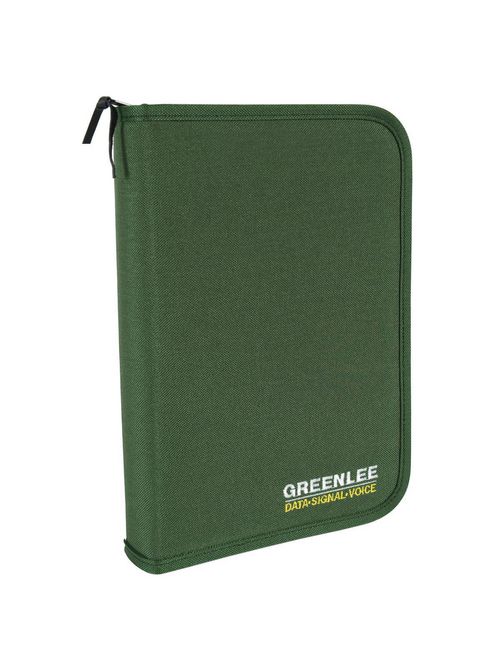 Product image for Greenlee 45477 Cable TV Coaxial Termination and Test Kit Zippered Case