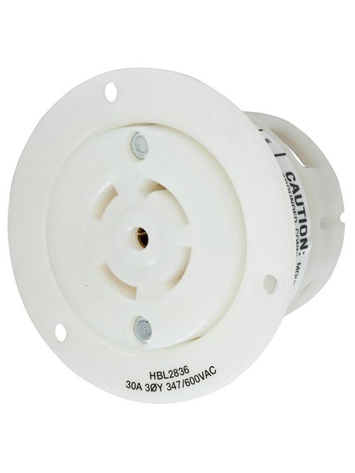 HCI HBL2836 LKG FLG-RCPT, 30A 3PH 3 HCI HBL2836 LKG FLG-RCPT, 30A 3PH 3