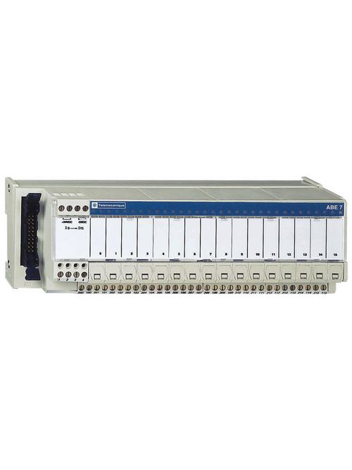 Product image for Square D ABE7P16T214 16-Channel Screw Plug-In Relay Output Adapter Sub Base