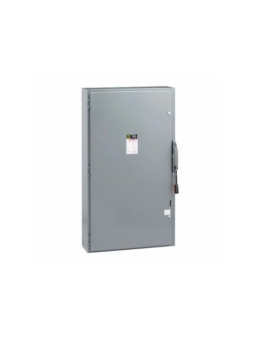 Product image for Square D CHU366 600 VAC/VDC 600 Amp 500 Hp 3-Pole NEMA 1 Non-Fusible Heavy Duty Safety Switch