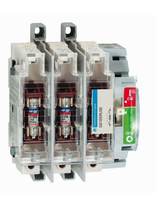 Product image for Square D GS1EERU20 2-Pole 600 VAC 30 Amp Class CC Disconnect Switch with Handle