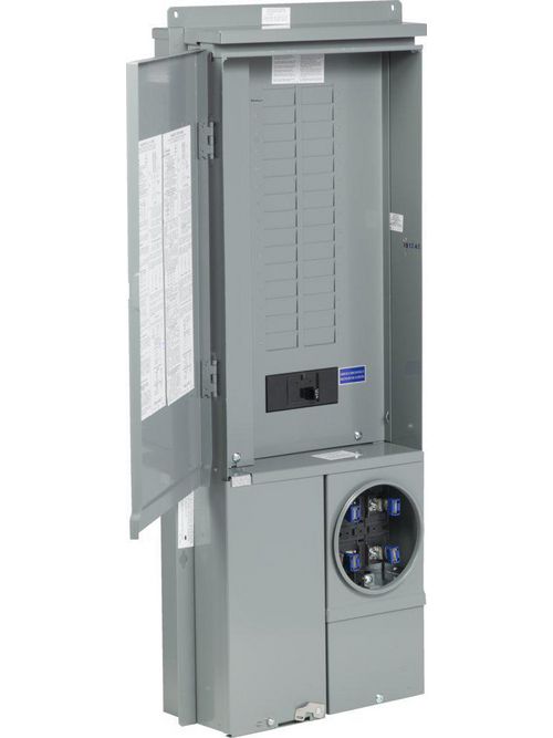 Product image for Square D SC3040M225F 200 Amp 1-Phase 3-Wire Semi Flush Mount Overhead/Underground Ring Meter Main