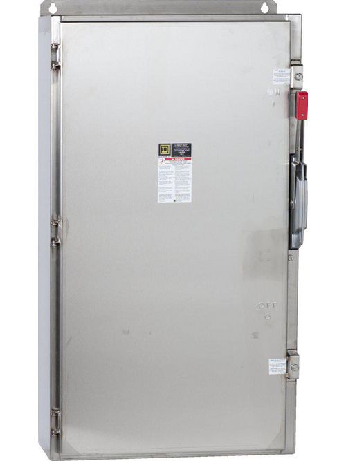 Product image for Square D CHU365DS 600 VAC/VDC 400 Amp 350 Hp 3-Pole NEMA 4/4X Fusible Heavy Duty Safety Switch