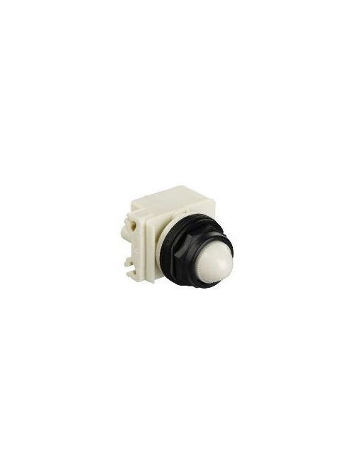 Product image for Square D 9001SKP35LWW9 30 mm 24/28 VAC/VDC White Lens Plastic Bezel LED Standard Octagonal Pilot Light