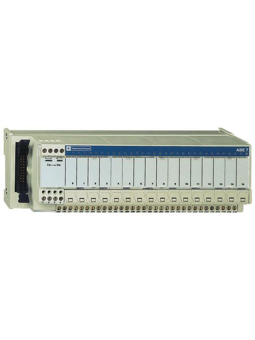 Product image for Square D ABE7H16R31 2-Module 16-Channel 3-Row Screw Terminal Discrete I/O Sub Base