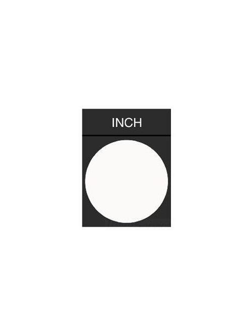 Product image for Square D ZB2BY2321 30 x 40 mm White/Black PVC Inch Standard Legend Plate