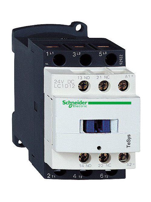 Product image for Square D LC1D126F7 600 VAC 12 Amp 3-Pole 1NO 1NC Screw Terminal Full Voltage Non-Reversing IEC Contactor