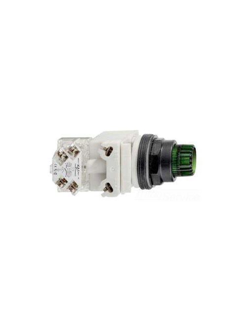 Product image for Square D 9001SK2L38LGG 30 mm Green Body Plastic Bezel Momentary Round Illuminated Push Button Operator