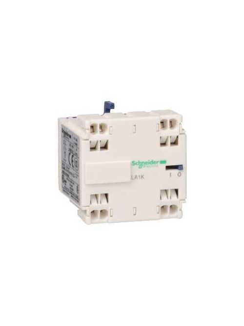 Product image for Square D LA1KN113 600 Volt 10 Amp 1NO 1NC Spring Terminal Auxiliary Contact Block