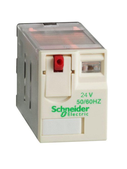 Product image for Square D RPM21FD 110 VDC 15 Amp 2NO 2NC Din Rail/Panel Mount Plug-In Relay