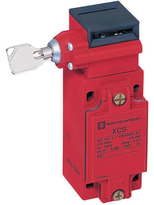Product image for TES XCSC503 Safety switch, TES Safety switches XCS, metal XCSC, 1 NC + 2 NO, slow break, 1 entry tapped 1/2" NPT