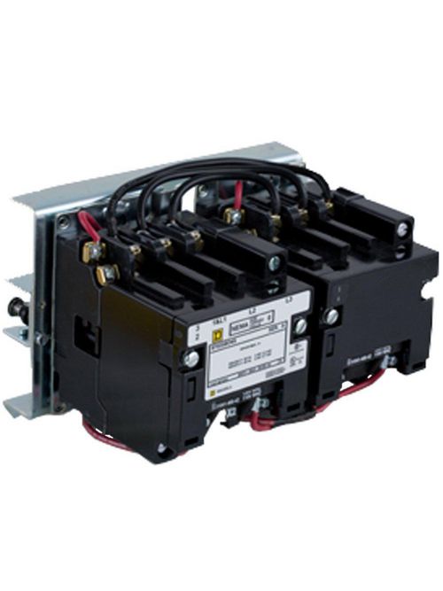 Product image for Square D 8702SBO4V06 440/480 VAC 18 Amp 3-Pole Open Type Full Voltage Reversing Magnetic Contactor