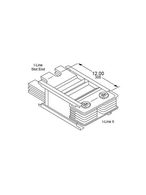 Square D AF2510G12S 600 VAC/VDC 1000 Amp Aluminum Feeder Busway Adapter