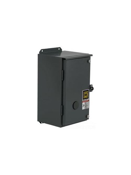 Product image for Square D 8903SMA71V02 110/120 VAC 30 Amp 3-Pole NEMA 12 Mechanically Held Combination Lighting Contactor