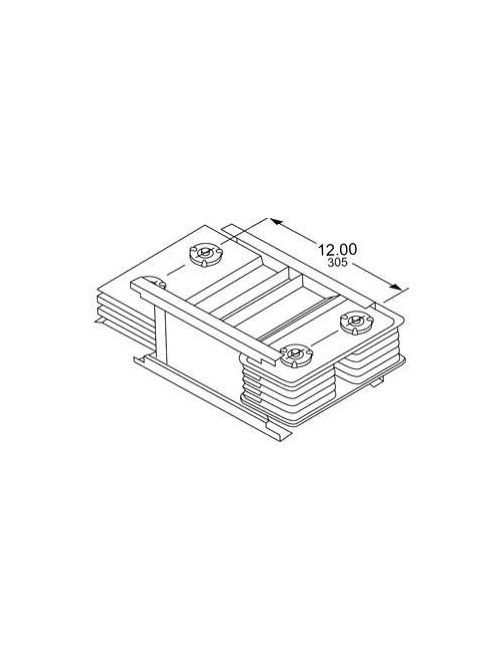 Square D AF2510G12B 600 VAC/VDC 1000 Amp Aluminum Feeder Busway Adapter