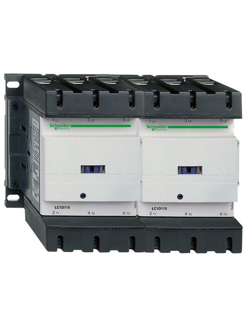 Product image for Square D LC2D115F7 575 VAC 115 Amp 3-Pole 1NO 1NC Screw Terminal Full Voltage Reversing IEC Contactor