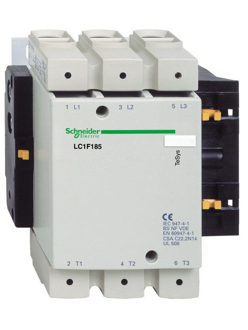 Product image for Square D LC1F185M6 600 VAC 185 Amp 3-Pole 1NO Panel Mount Full Voltage Non-Reversing IEC Contactor