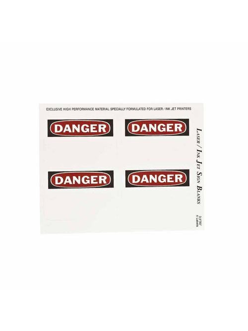 BRADY 12906 Label,B747,DANGER,5x3.5 BRADY 12906 Label,B747,DANGER,5x3.5