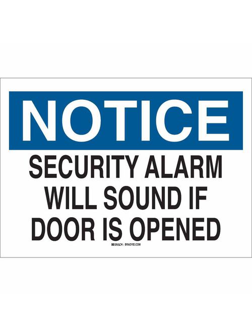 BRADY 84736 Sign,B302,10x7,Bk/Bl/Wt BRADY 84736 Sign,B302,10x7,Bk/Bl/Wt