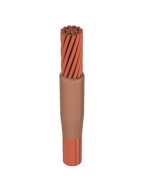 Product image for Erico GCR182Q Cable to Ground Rod or Other Rounds, GC, Copper-bonded, 0.75" dia, 4/0 Concentric