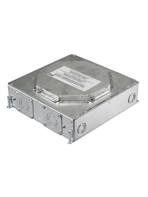 Hubbell Wiring Devices CFB4G30R 3 Inch 4-Gang Recessed Concrete Floor Box with Round Cover Hubbell Wiring Devices CFB4G30R 3 Inch 4-Gang Recessed Concrete Floor Box with Round Cover
