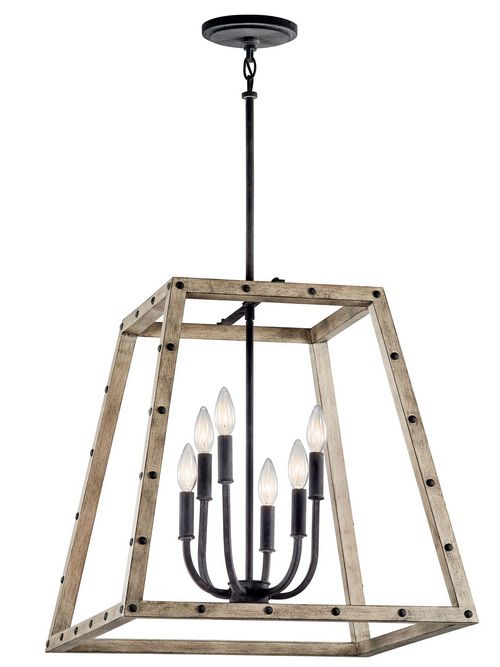 Product image for Kichler 43520DAG Indoor Pendant 6Lt