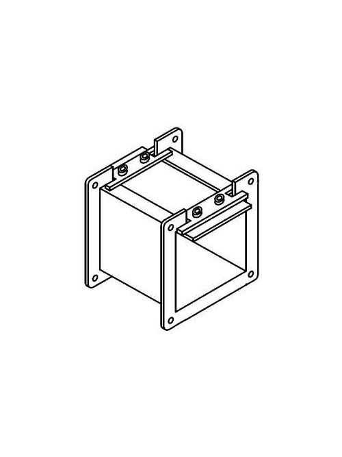 Product image for Square D LJB403 4 x 4 x 3 Inch NEMA 12 14 Gauge Steel Lay-In Wireway Nipple