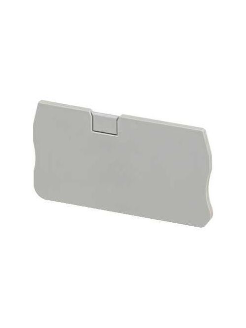 Product image for Square D NSYTRACR42 4 mm 2-Point Gray Screw Terminal Block End Cover