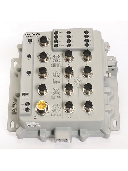 Allen Bradley 1783-ZMS4T4E2TGP Armorstratix 5700 10-Port Managed Switch Allen Bradley 1783-ZMS4T4E2TGP Armorstratix 5700 10-Port Managed Switch