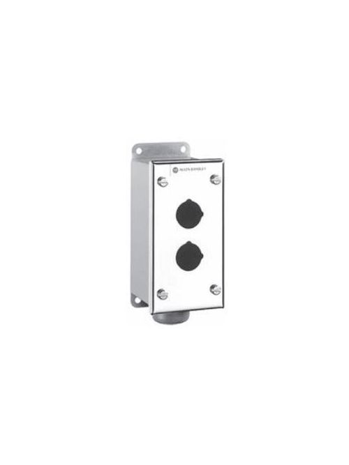 Product image for Allen Bradley 800H-7HZ4 30.5 mm NEMA 4/4X/13 304 Stainless Steel 7-Opening Push Button Control Station Enclosure