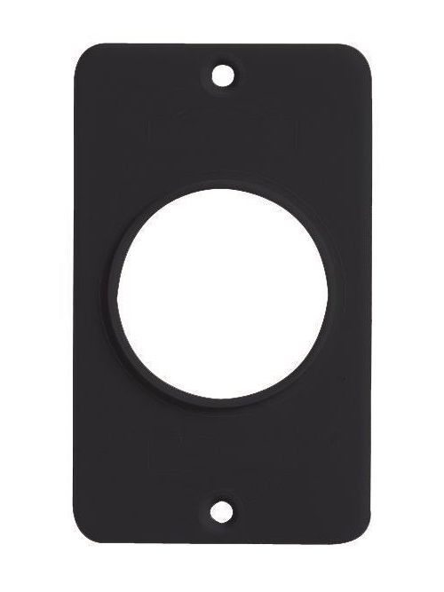 Product image for ERIC 6033B COVERPLATE BLK (SGL HOLE