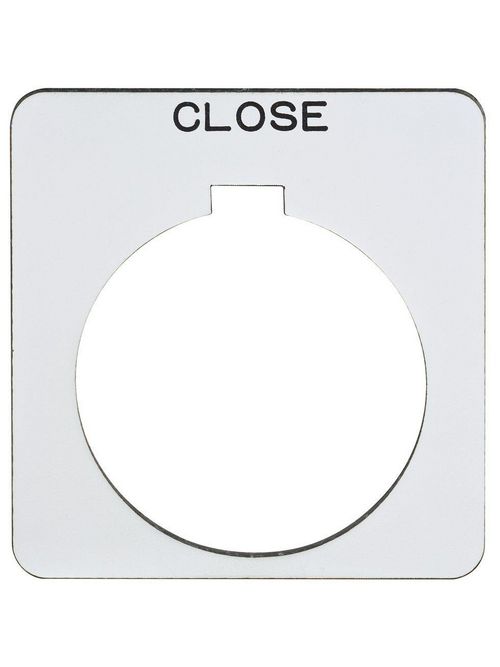Product image for Square D 9001KN208WP Type K 30 mm Push Button Legend Plate