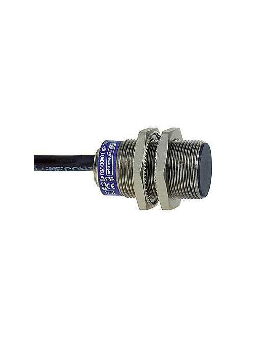 Product image for TES XS1N18PC410 inductive sensor XS1 M18, L40mm, brass, Sn5mm, 12..24VDC, cable 2 m