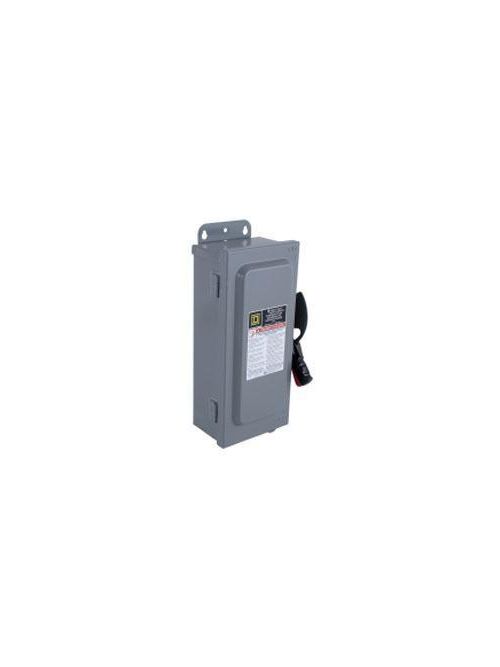 Product image for Square D HU363AC 600 VAC 100 Amp 3-Pole Non-Fusible Heavy Duty Safety Switch