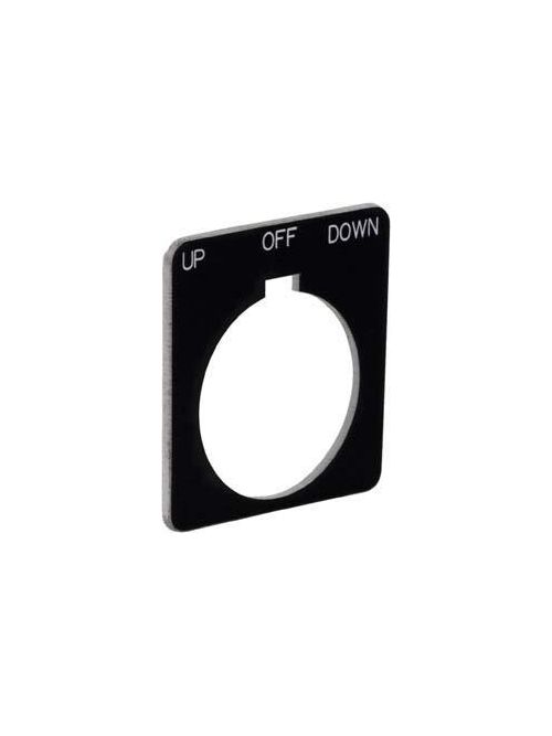 Product image for Square D 9001KN264BP 30 mm Push Button Legend Plate