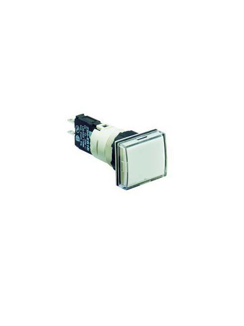 Product image for Square D XB6DV1BB 16 mm 240 VAC 1.5 mA White Rectangular Pilot Light