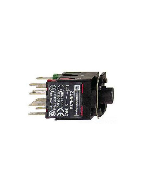 Product image for Square D ZB6ZH05B 16 mm 24 VAC/VDC 1NO 1NC Illuminated Push Button Contact Block