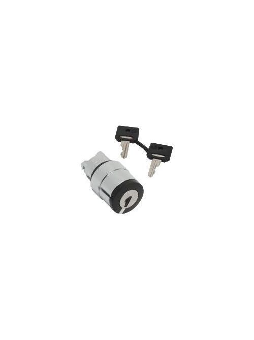 Product image for Square D ZB4BG712 22 mm 3-Position Momentary/Maintained/Momentary Key Non-Illuminated Selector Switch Operator
